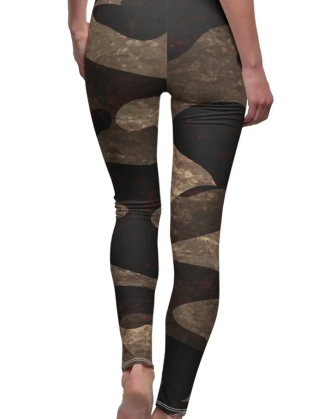 Stronger Than The Storm - Burgundy Camo - Women's Lightweight Leggings